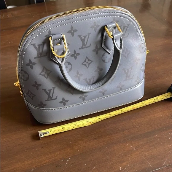 LOUIS VUITTON GREY ALMA TRIANON BB BAG - Picture 12 of 16
